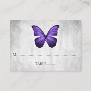 Purple Butterfly Wedding Place Cards