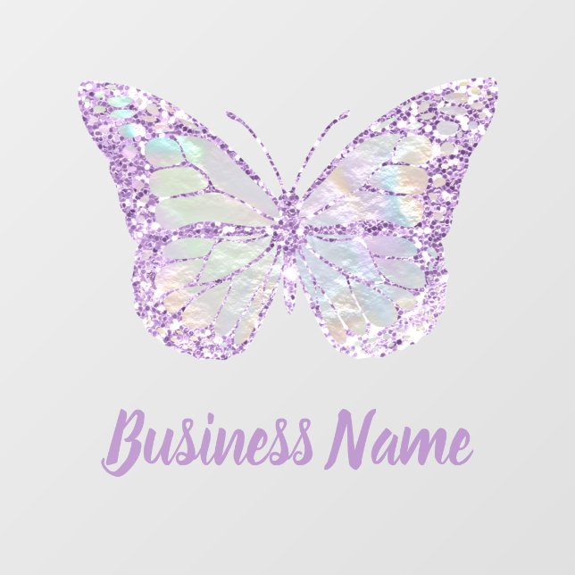 Purple Butterfly  window cling (Sheet)