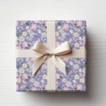 Purple Butterfly Wrapping Paper<br><div class="desc">Add a special touch to your gifts with our wrapping paper,  featuring a whimsical pattern of pastel florals and butterflies on a dark purple backdrop. This gorgeous wrapping paper is perfect for coordinating gifts that look as charming and thoughtful as the celebration.</div>