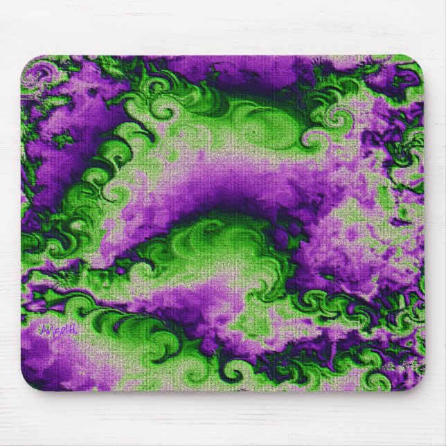 Purple Cabbage Curls mousepad (Front)