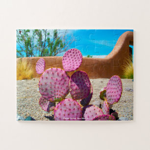 Purple Cactus New Mexico Jigsaw Puzzle
