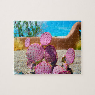 Purple Cactus New Mexico Jigsaw Puzzle