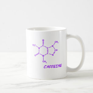 Purple Caffeine Molecule Mug