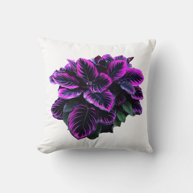 PURPLE CALATHEA  CUSHION (Front)