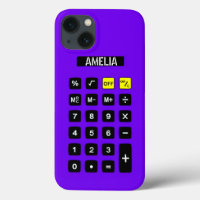 Purple Calculator with Keypad