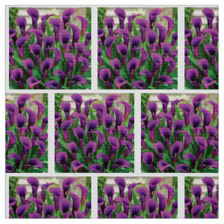 Purple Calla lilies Fabric
