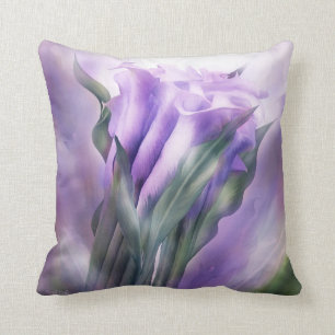 Purple Callas Decorator Art Pillow