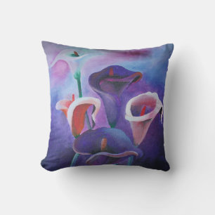 Purple Callas Lilac And Purple Art Cushion