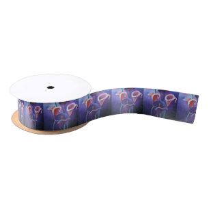 Purple Callas Lilac And Purple Art Satin Ribbon
