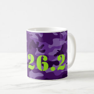 Purple Camo 26.2 Marathon Running Race Sports Coffee Mug
