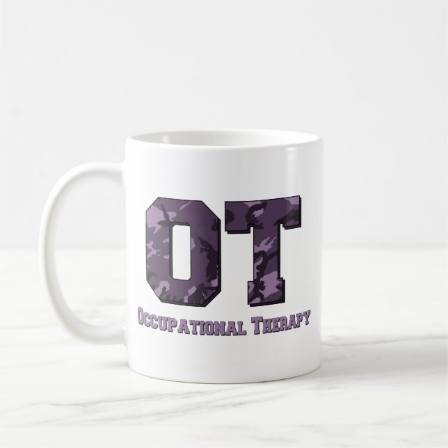 Purple Camo Coffee Mug (Left)