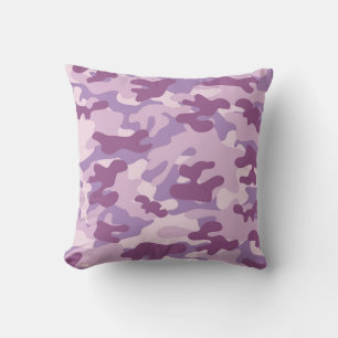Purple Camo Design Cushion