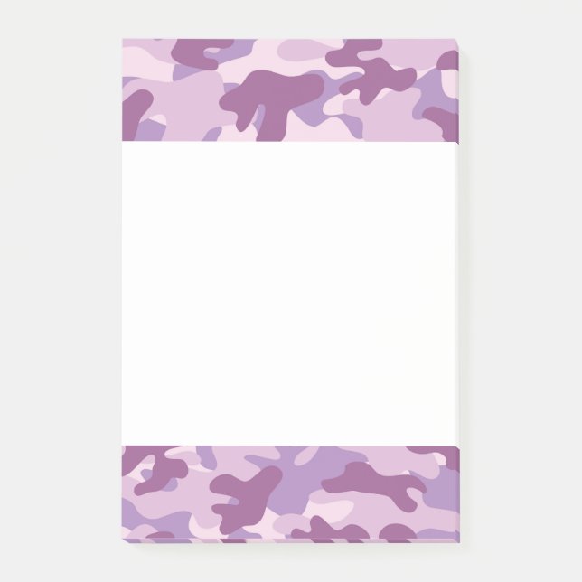 Purple Camo Design Post-it Notes (Front)