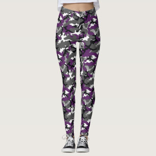 Purple Camo Leggings