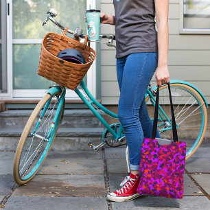 purple CAMO PATTERN TOTE BAG