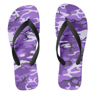 Purple Camo Thongs