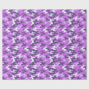 Purple Camo Wrapping Paper