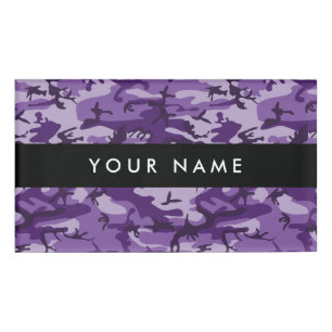 Purple Camouflage, Camouflage, Military, Army Name Tag