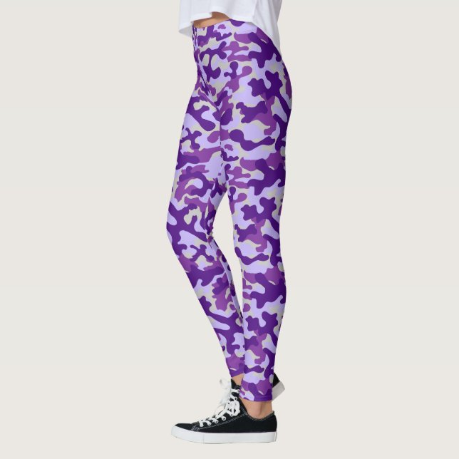 Purple Camouflage  Leggings (Left)