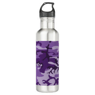 Purple Camouflage, Military, Army 710 Ml Water Bottle