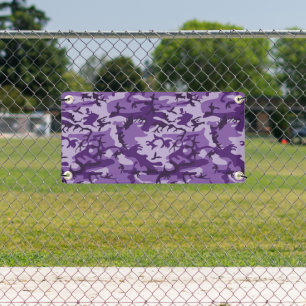 Purple Camouflage, Military, Army Banner