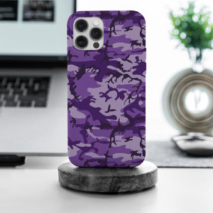 Purple Camouflage, Military, Army iPhone 15 Pro Max Case