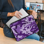 Purple Camouflage, Military, Army Laptop Sleeve<br><div class="desc">Elegant,  stylish and sophisticated camouflage pattern in purple colour. Modern and trendy gift,  perfect for the military lover in your life.</div>