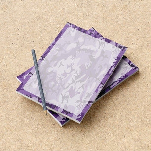 Purple Camouflage, Military, Army Notepad