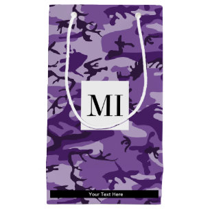 Purple Camouflage, Military, Army Small Gift Bag