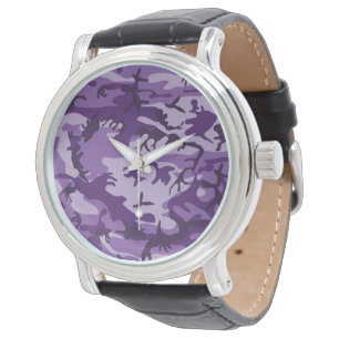 Purple Camouflage, Military, Army Watch