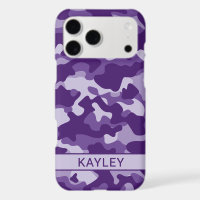 Purple Camouflage Personalised 