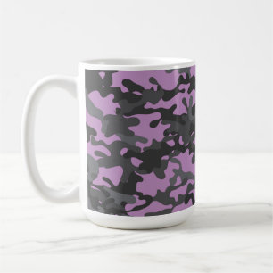 Purple Camouflage Travel Cup Coffee Mug