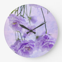 Purple Campanella Flowers Macro