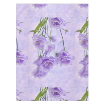 Purple Campanella Flowers Macro