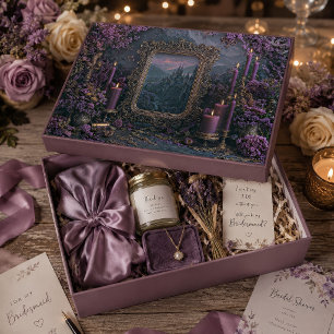 Purple Candle Ornate Gold Mirror Fantasy Castle Tissue Paper