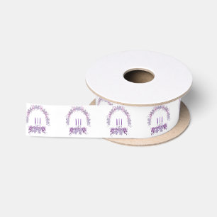 Purple Candles Satin Ribbon