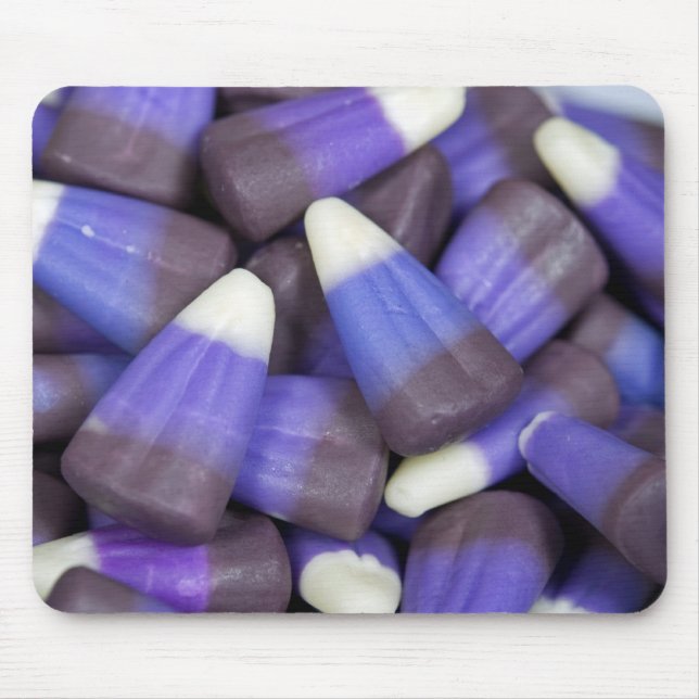 Purple Candy Corn Mouse Pad (Front)