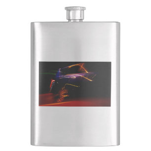 purple car dance flask