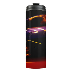 purple car dance thermal tumbler