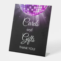 Purple Cards and Gifts 70's Disco Ball
