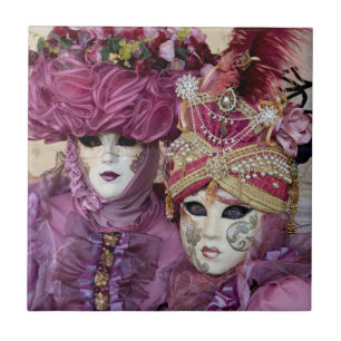 Purple Carnival costume, Venice Ceramic Tile