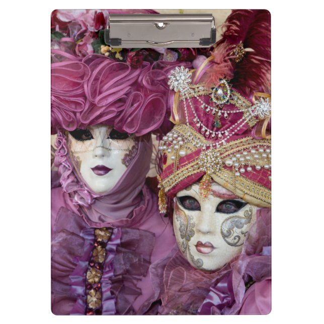 Purple Carnival costume, Venice Clipboard (Front)