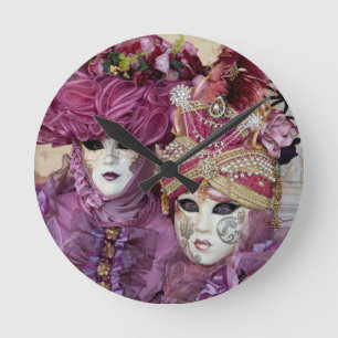 Purple Carnival costume, Venice Round Clock