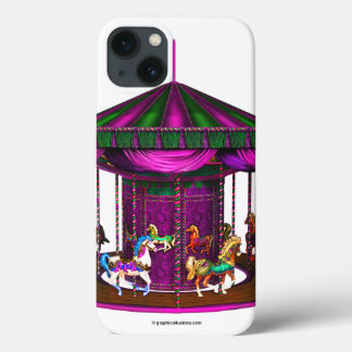 Purple Carousel iPhone 13 Case