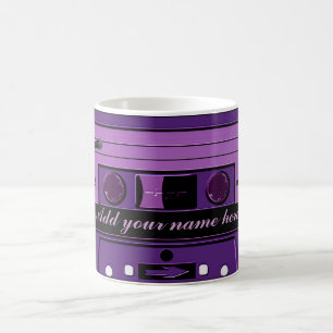 Purple Cassette Groove_ Coffee Mug