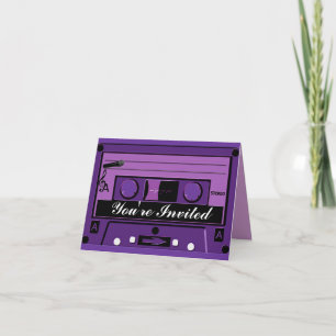 Purple Cassette Groove_ Invitation