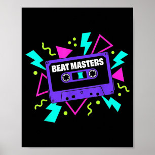 Purple cassette tape retro vintage 80s hip hopPurp Poster