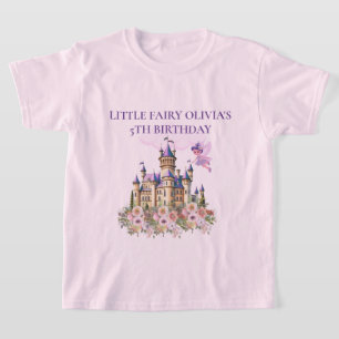 Purple Castle Fairytale Birthday Theme Guest T-Shirt