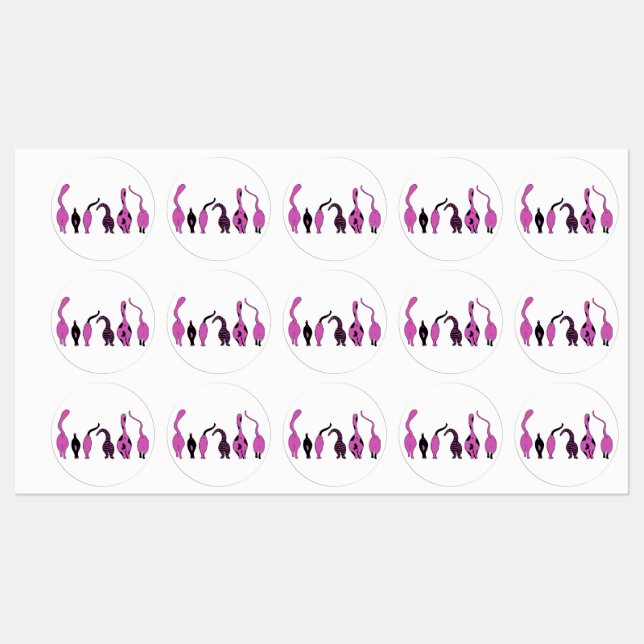 Purple Cat Butts (Sheet)