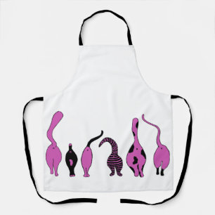 Purple Cat Butts Apron